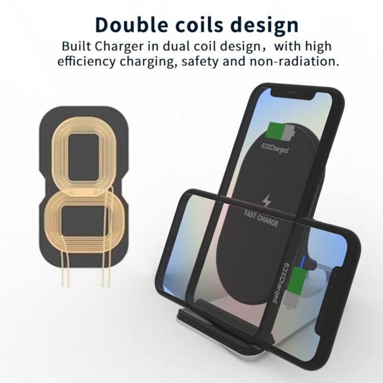 20w metal wireless stand for iphone   smartphone