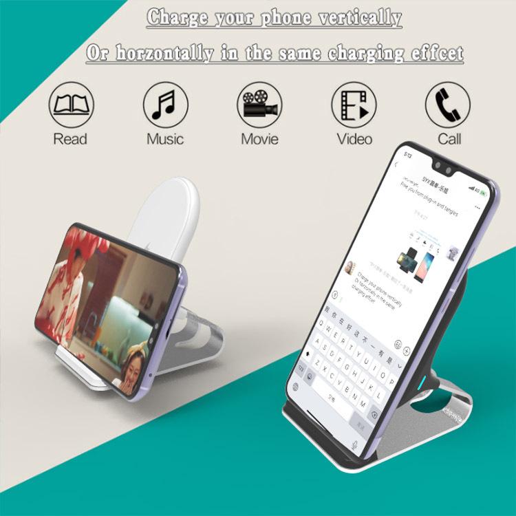 20w metal wireless stand for iphone   smartphone
