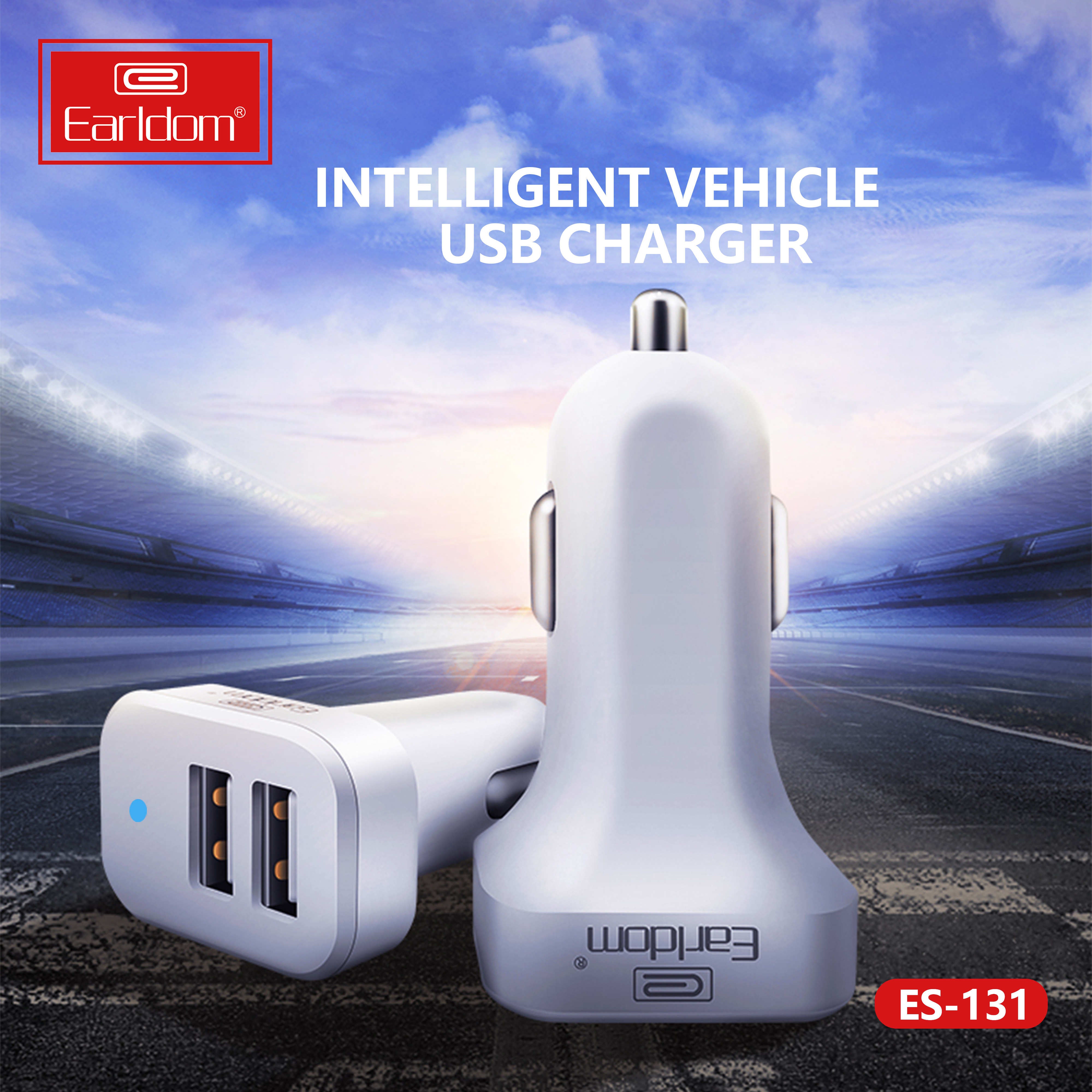ES-131 Car charger 2 USB adapter