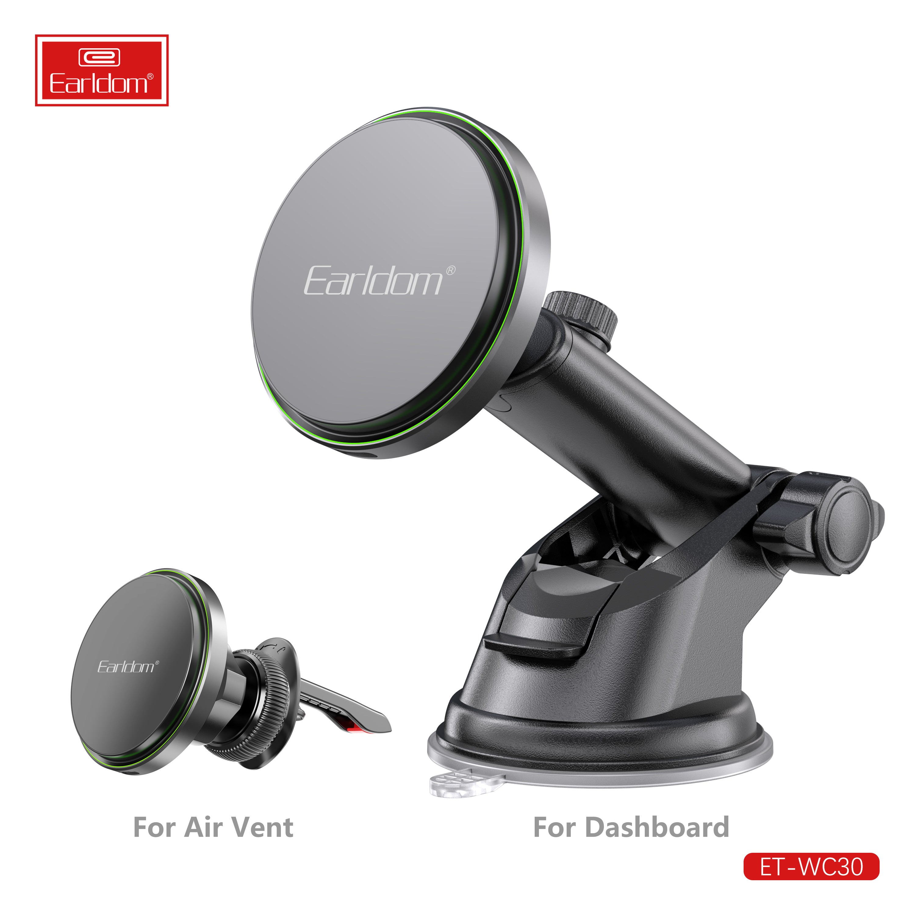 Airvent Dashboard Car Wireless Charger Meganetic