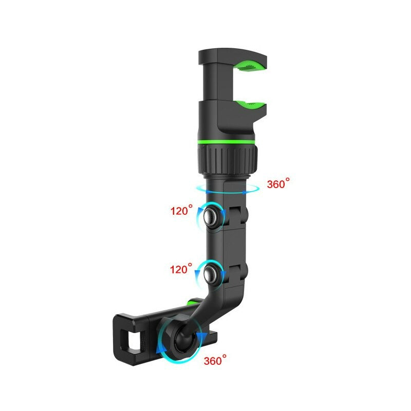 Rearview Mirror Bracket 360° Rotation Adjustable Car Phone Bracket