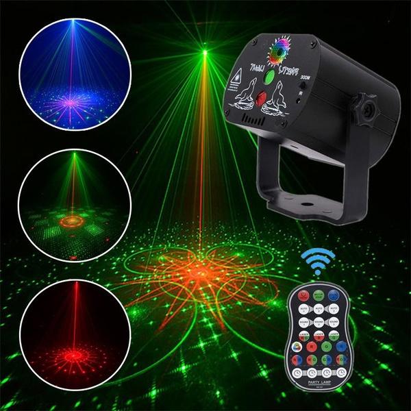Projector R&G DJ Disco Light Stage Party Laser Lighting+remote control RGB