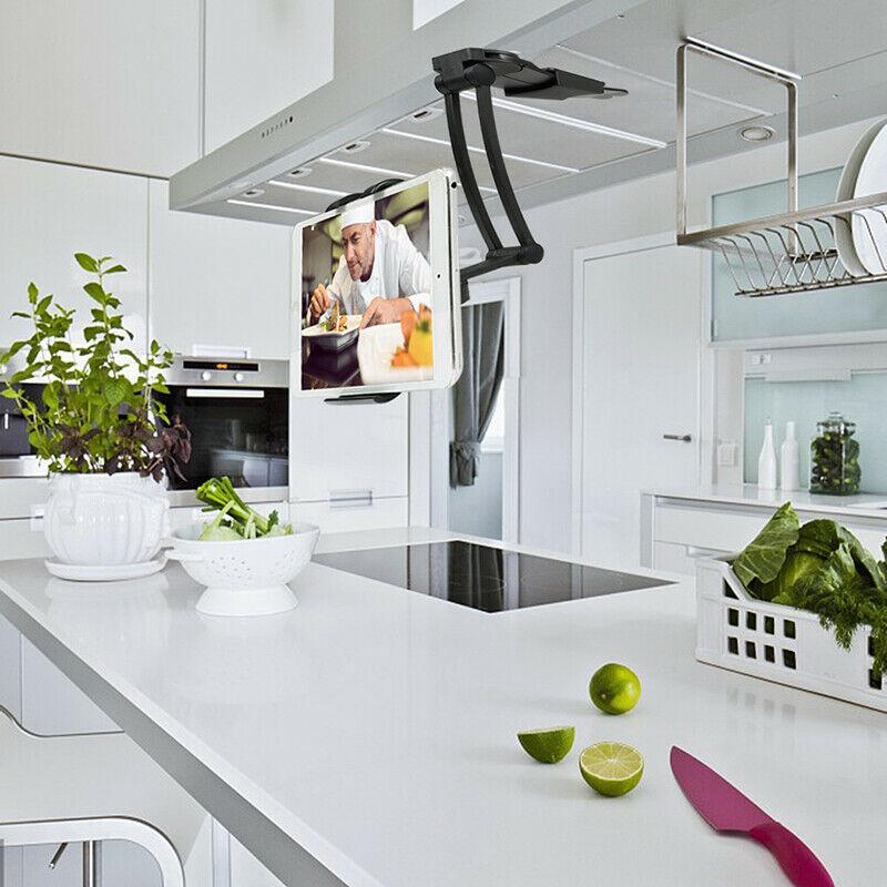 Kitchen ipad holder Fold Wall Mount Tablets Phone Stand Bracket Holder