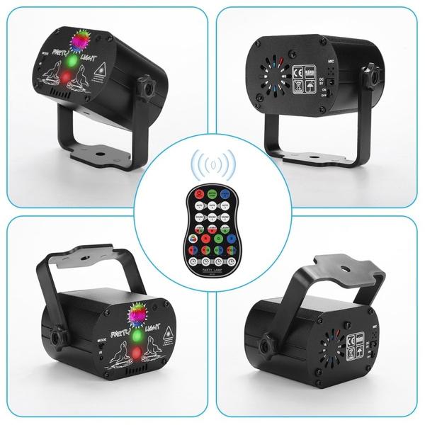 Projector R&G DJ Disco Light Stage Party Laser Lighting+remote control RGB