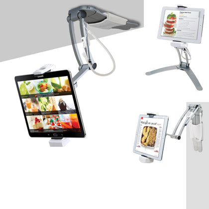 Kitchen ipad holder Fold Wall Mount Tablets Phone Stand Bracket Holder