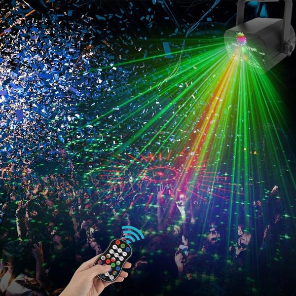Projector R&G DJ Disco Light Stage Party Laser Lighting+remote control RGB