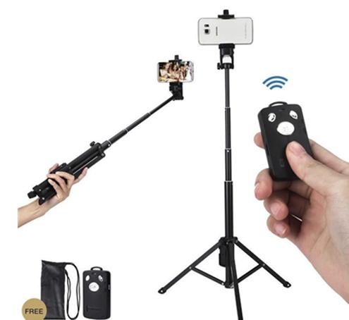 Yunteng VCT 1688 Phone Camera Tripod Selfie Stick Monopod Bluetooth wireless