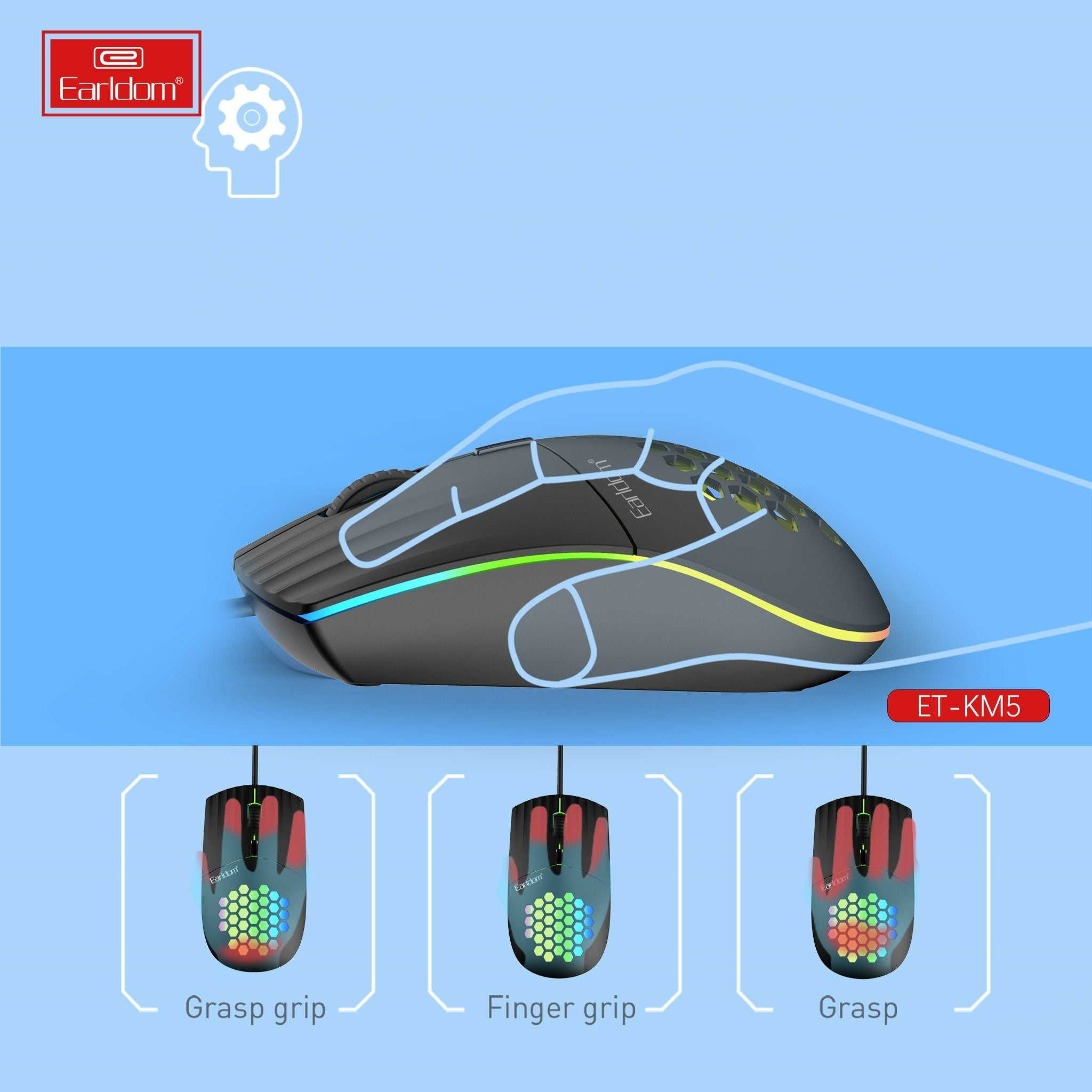 KM5 Type C Gaming Mouse