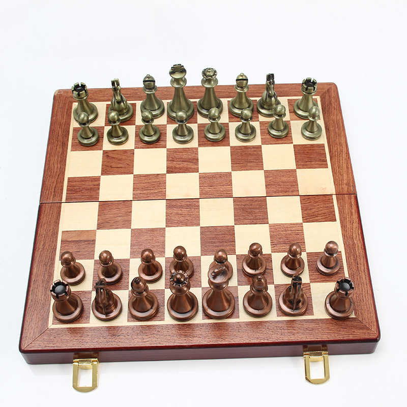 Metal Chess Set High-grade  -Gold Silver