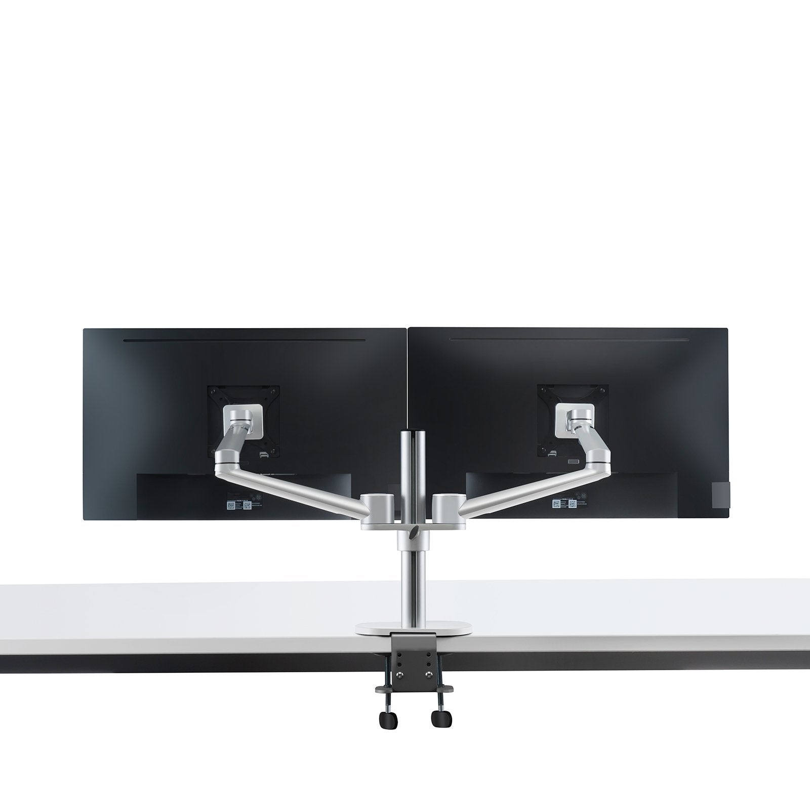 Aluminum 3 in 1 Height Adjustable Desktop Dual Arm 17-32 inch Monitor Holder+10-17 inch Laptop Stand +14 inch Tablet Mount