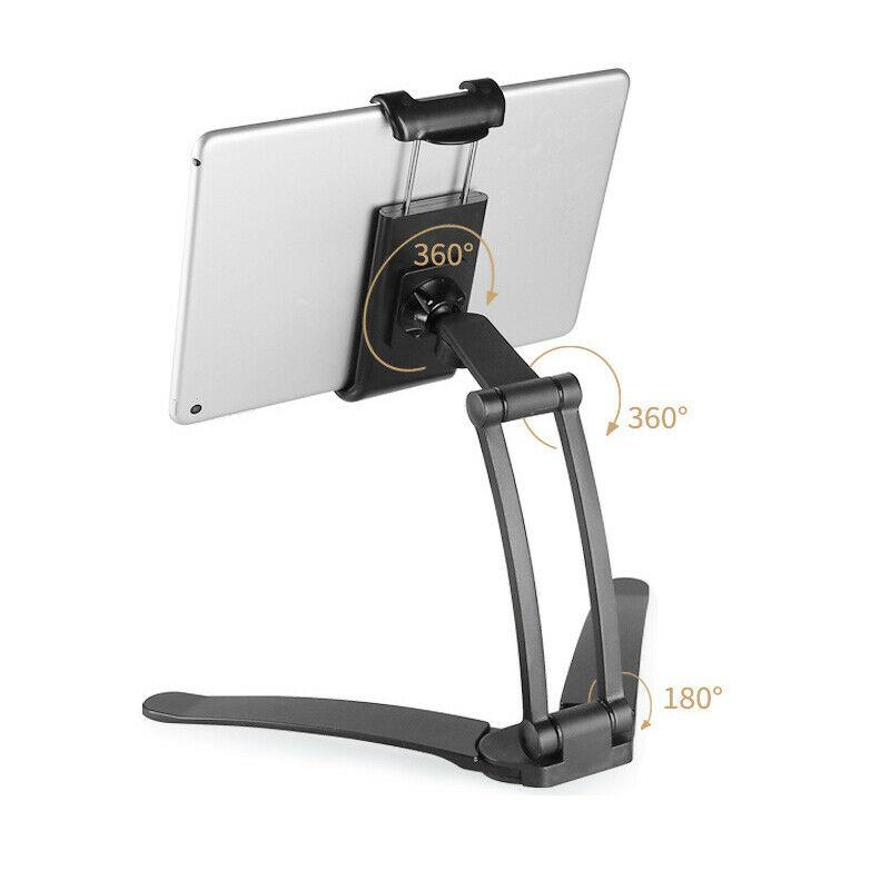 Kitchen ipad holder Fold Wall Mount Tablets Phone Stand Bracket Holder