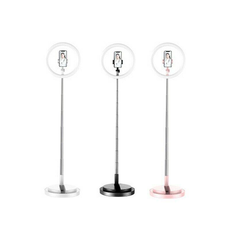 Ring Fill Light with Stand Phone Holder For Vlog Makeup Photographer StudioPremium Quality -white