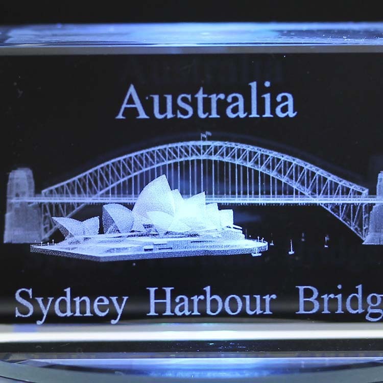 SYDNEY HARBOUR BRIDGE CRYSTAL  Laser+LED LIGHT