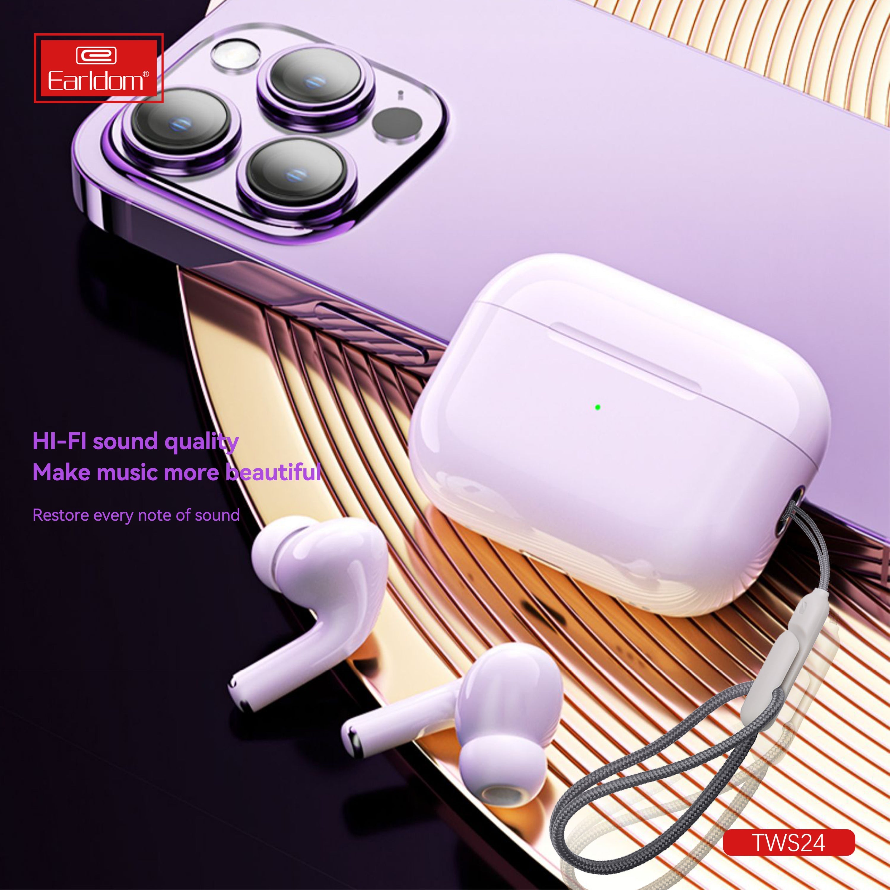 Earldom  Wireless earphone for Samsung iphone ipad-high quality
