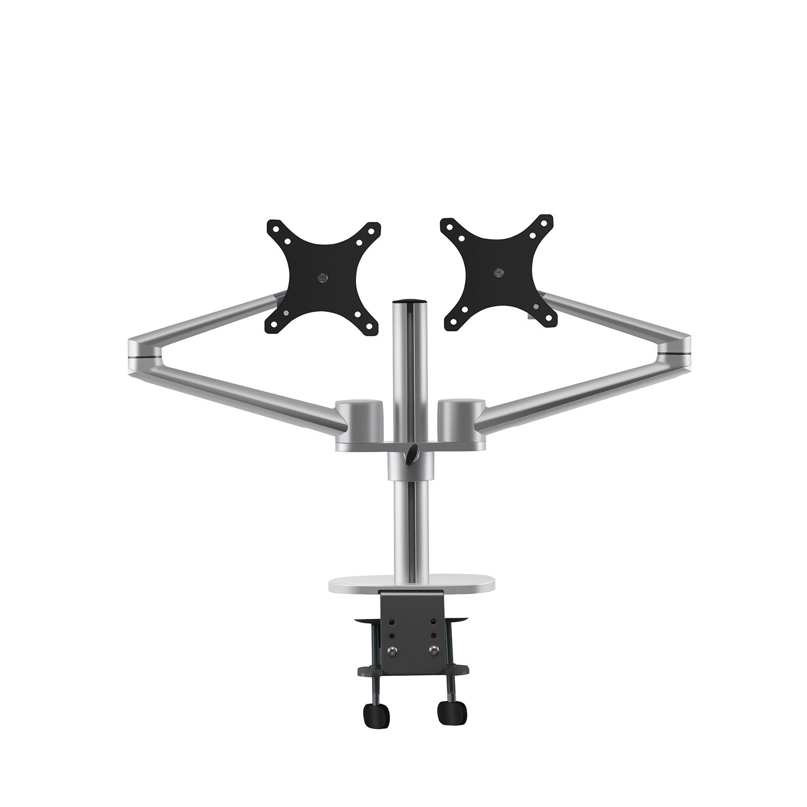 Aluminum 3 in 1 Height Adjustable Desktop Dual Arm 17-32 inch Monitor Holder+10-17 inch Laptop Stand +14 inch Tablet Mount