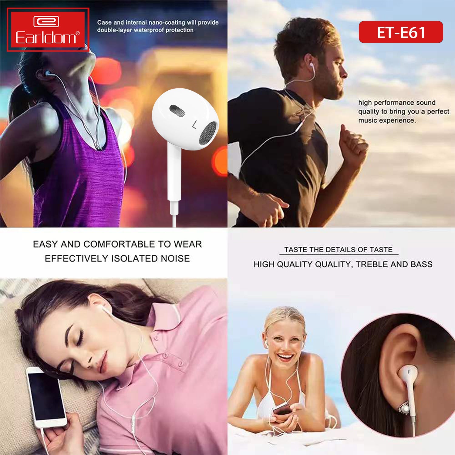 E61 USB Type C Handsfree Earphone