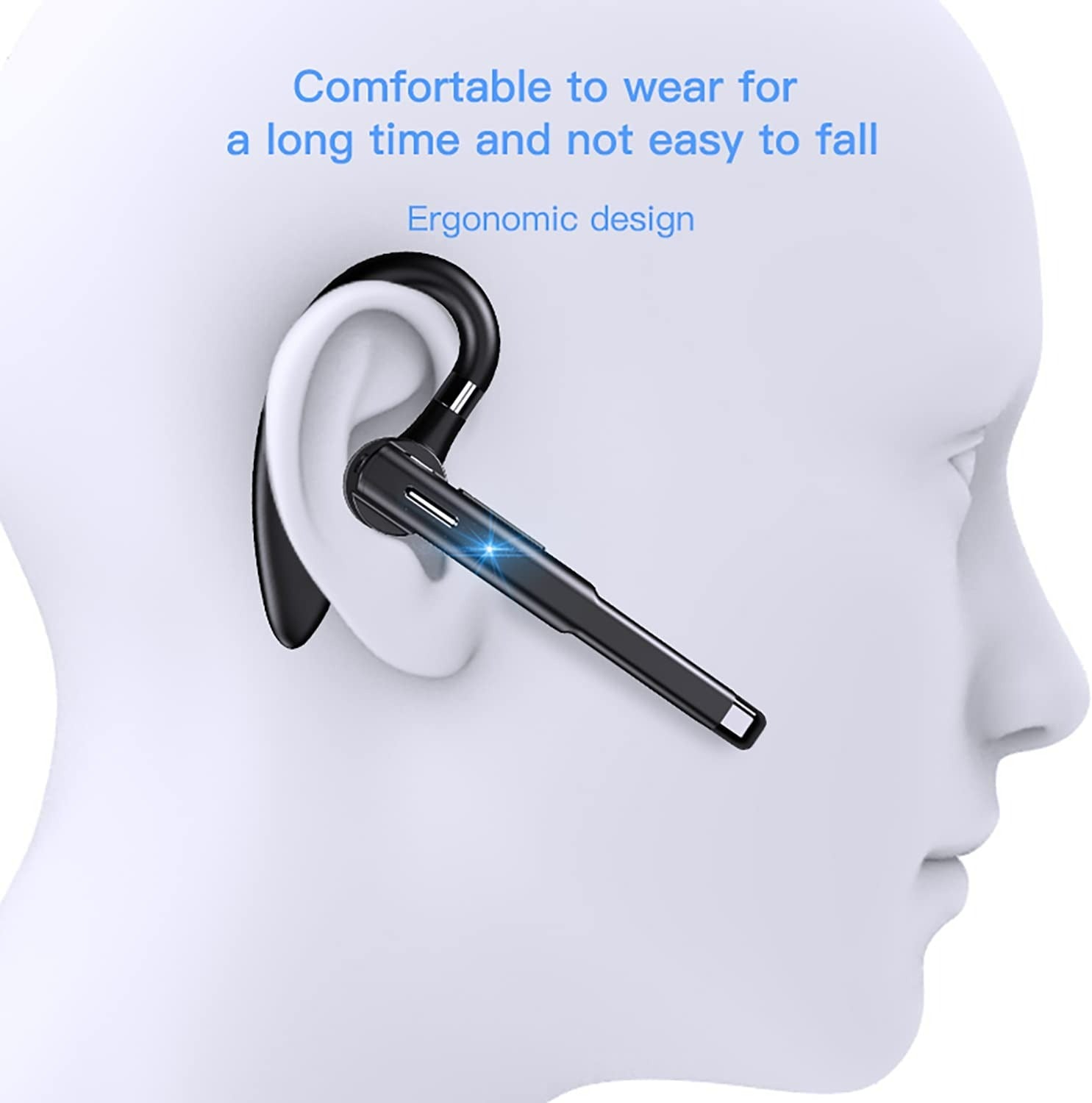 Bluetooth Headset V5.1 with Mic Noise Cancelling