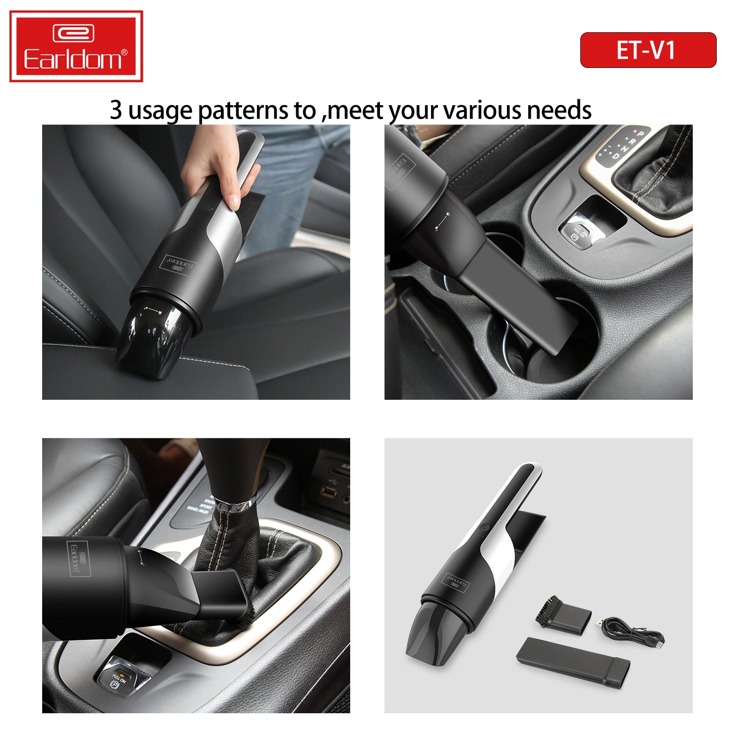 ET-V1 80W Car  Vacuum Sweeper