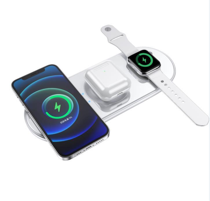 5 in 1 wireless charger pad For  Apple Samsung phone and watch