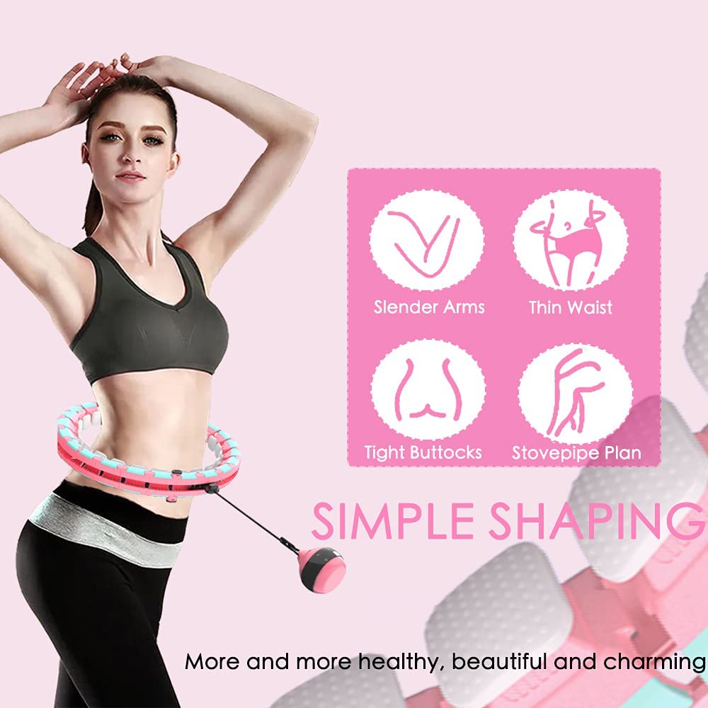 Fitness Smart Hula Hoop Exercise 24 Knots Detachable Suitable for Adults and Children
