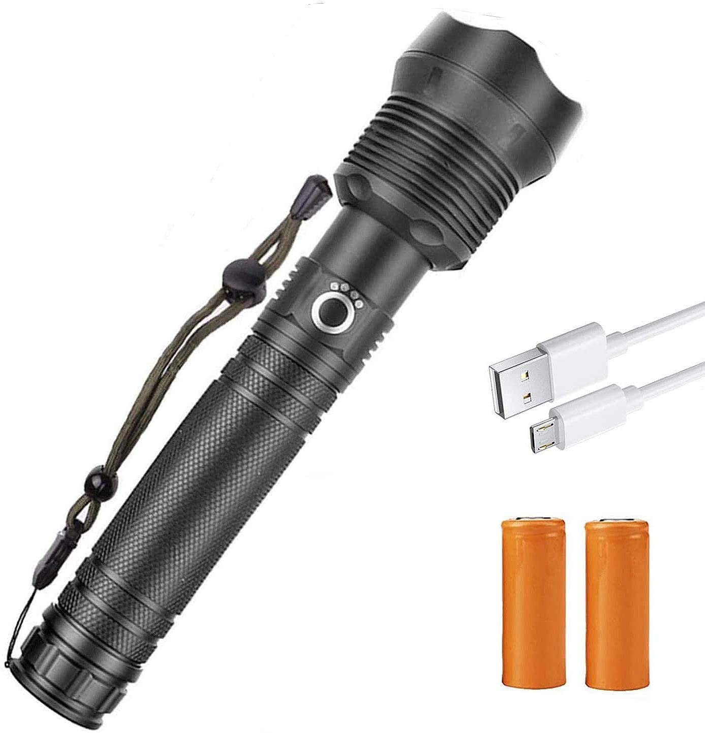Super power torch Rechargeable Flashlights High Lumens,