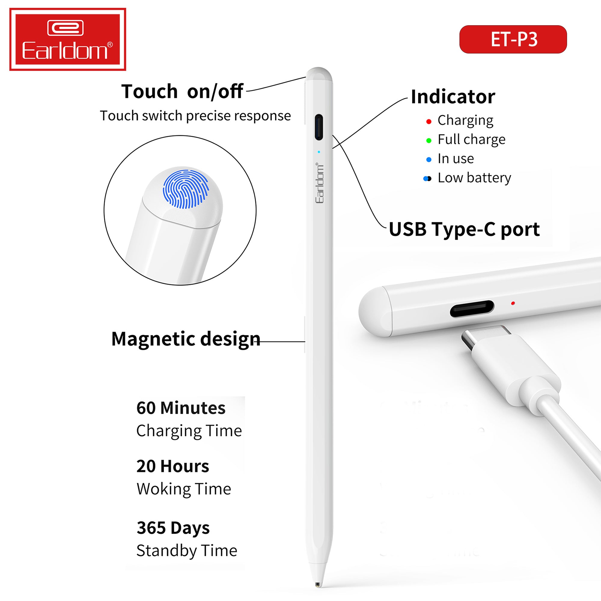 ET-P3 Touch pen for iPad