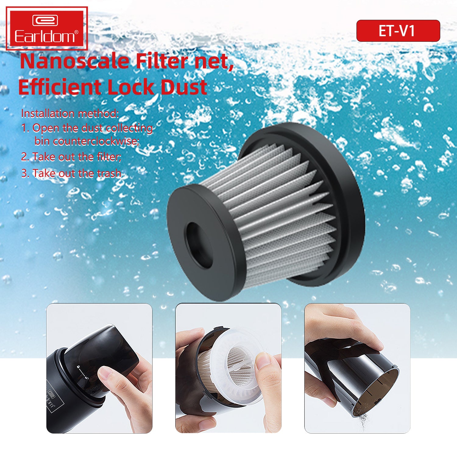 ET-V1 80W Car  Vacuum Sweeper