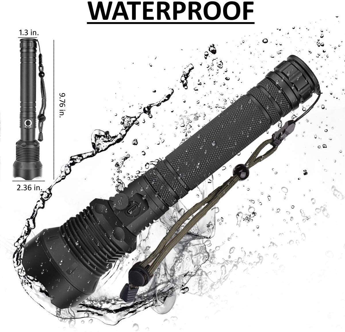 Super power torch Rechargeable Flashlights High Lumens,