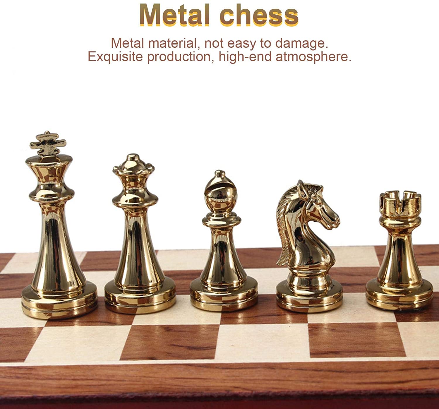 Metal Chess Set High-grade  -Gold Silver