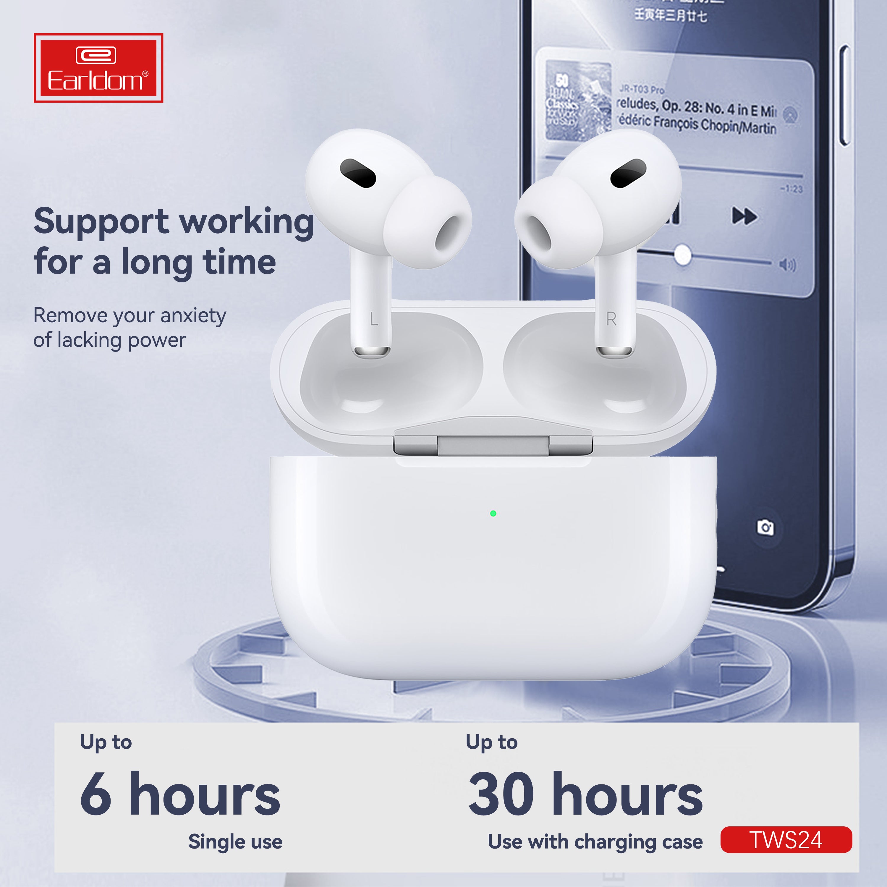 Earldom  Wireless earphone for Samsung iphone ipad-high quality