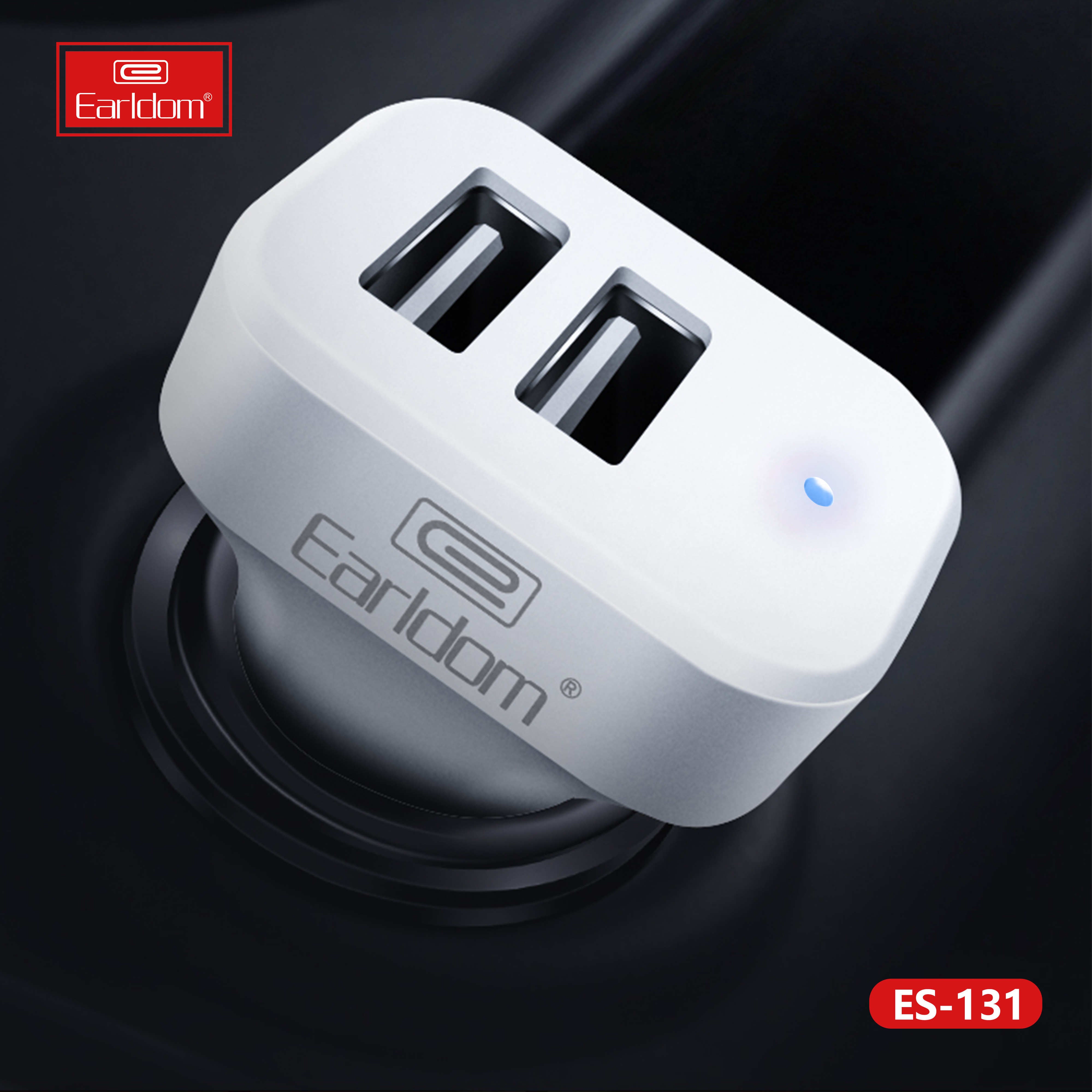 ES-131 Car charger 2 USB adapter