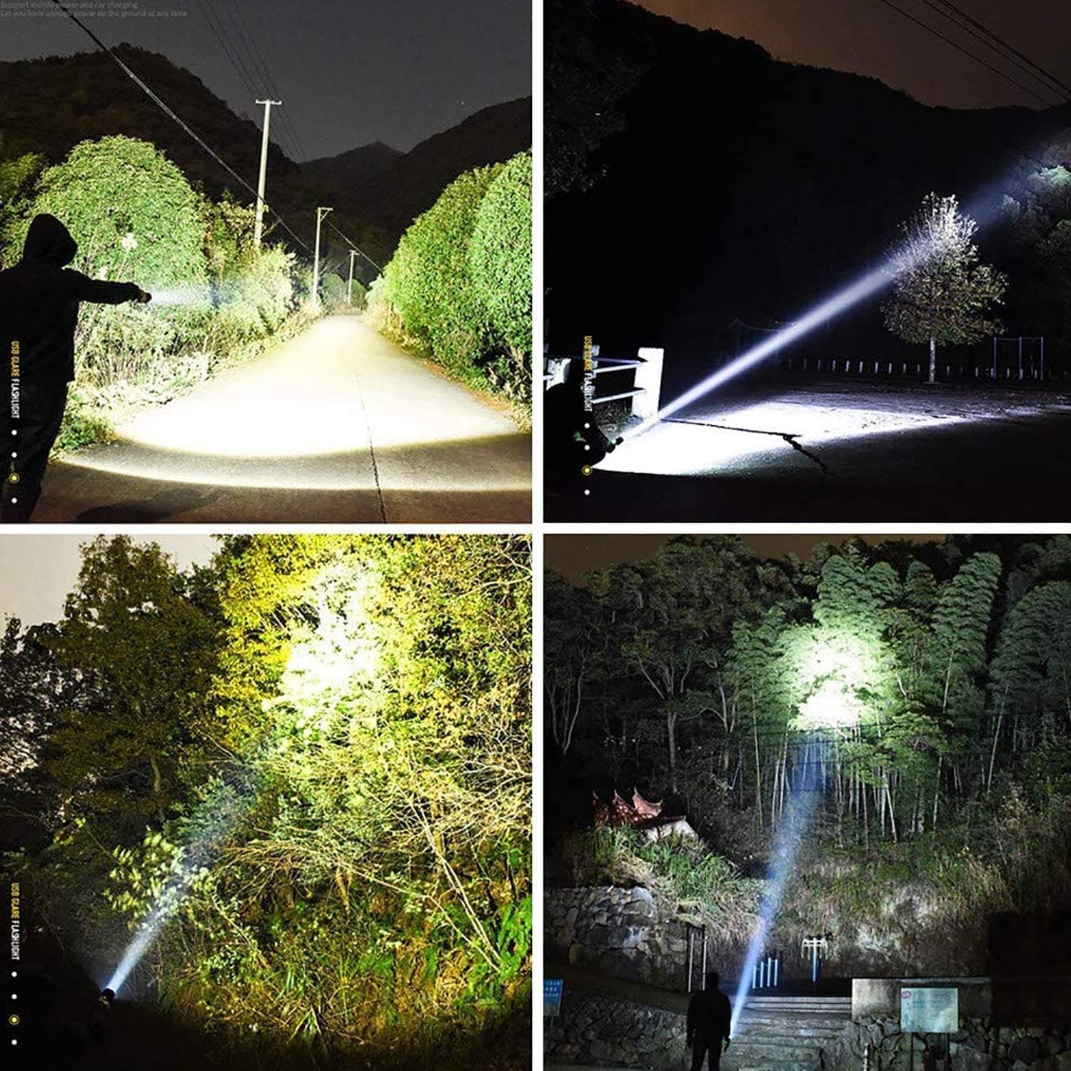 Super power torch Rechargeable Flashlights High Lumens,