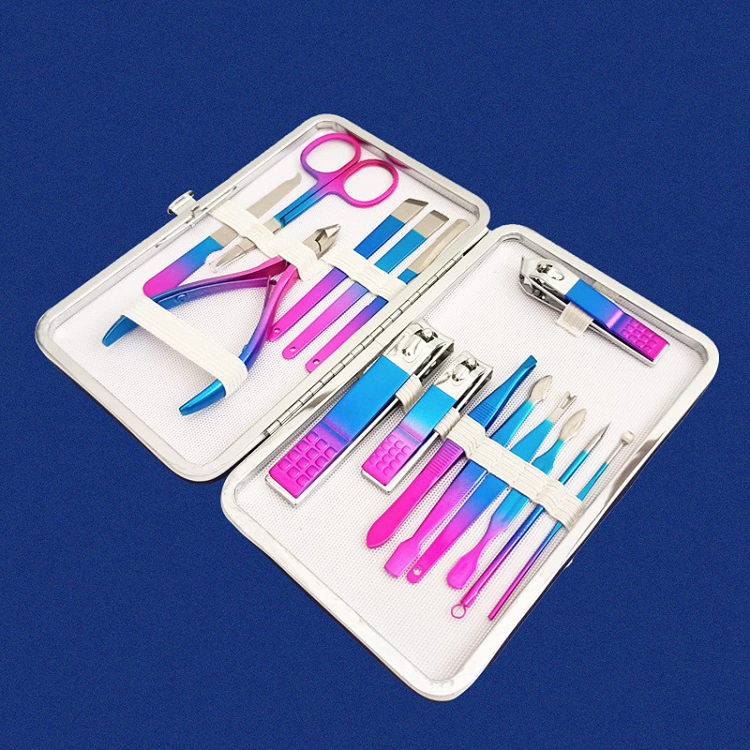 iCare Professional Nail Clipper Nail File Nail Cutter 15PCS Manicure Kit