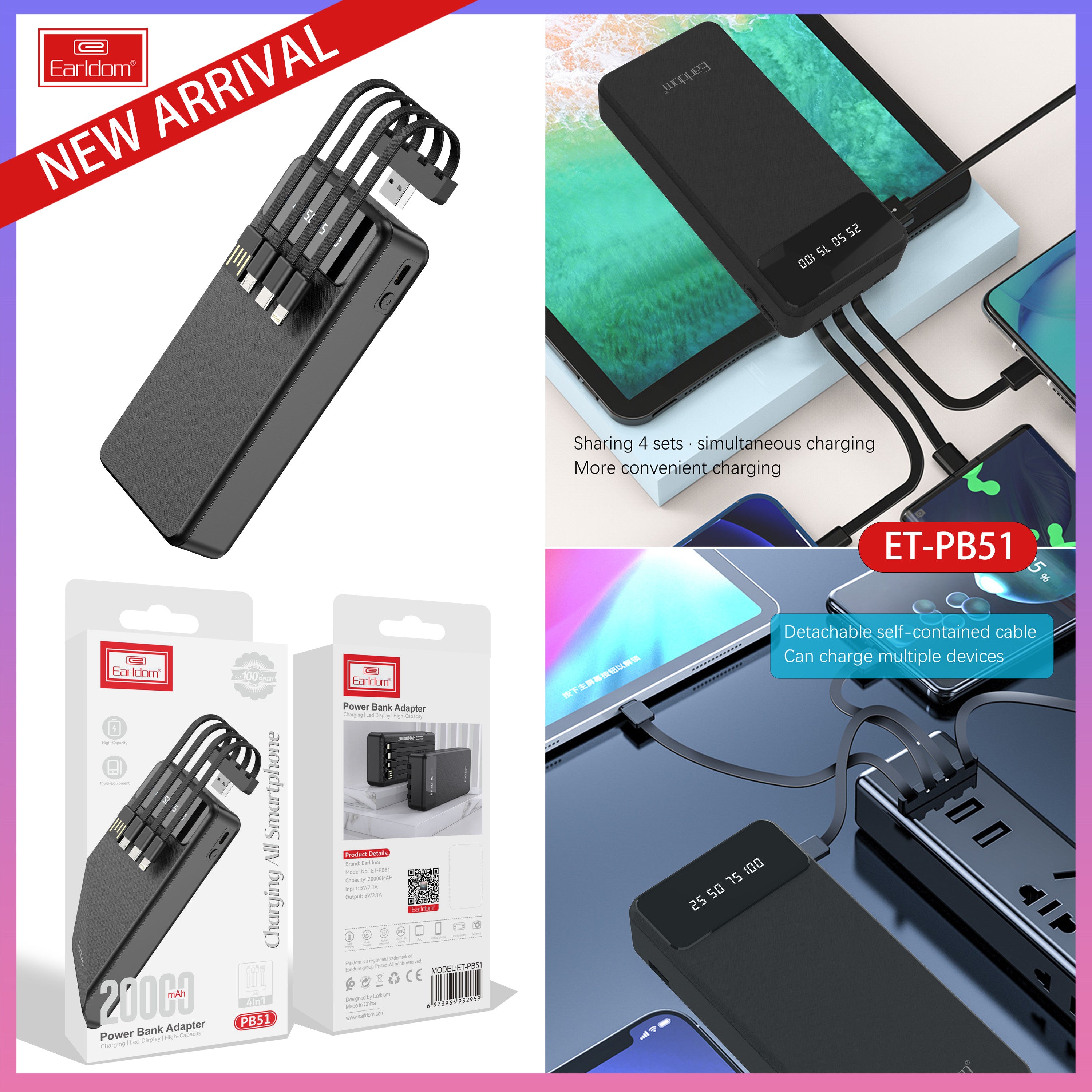 ET-PB51 Power Bank 20000mAh