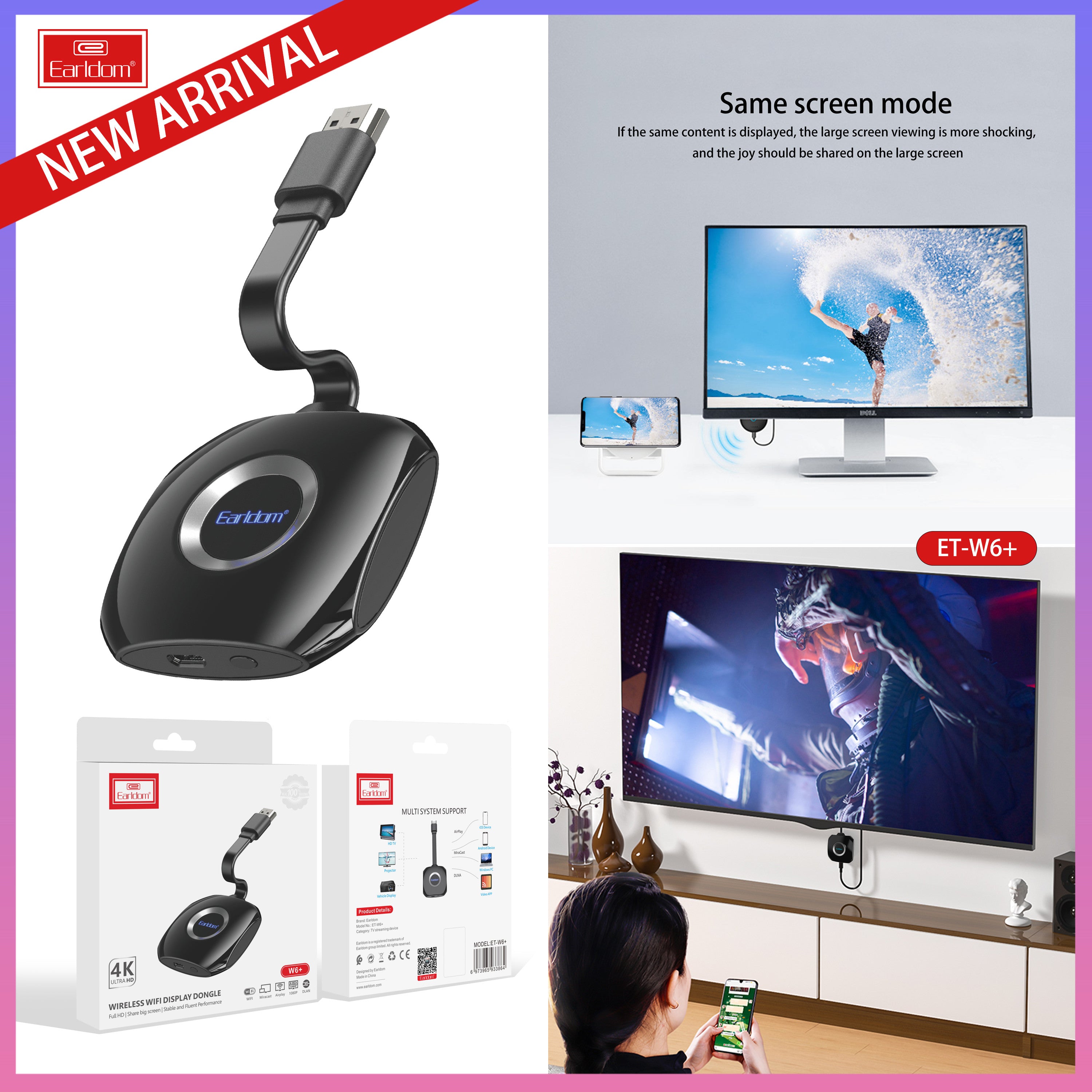 ET-W6+ Dongle 4k