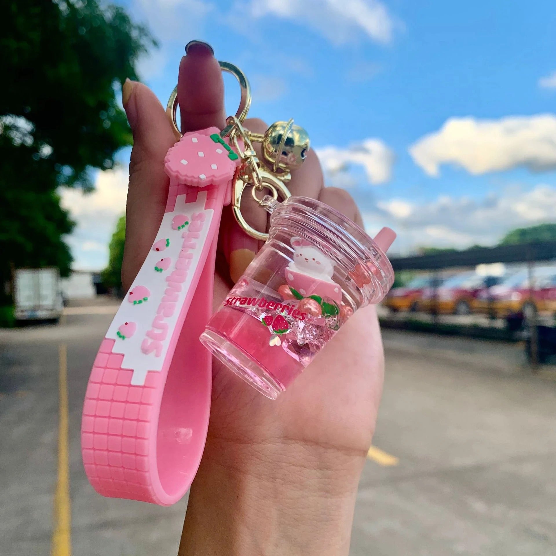 Mix liquid keychain
