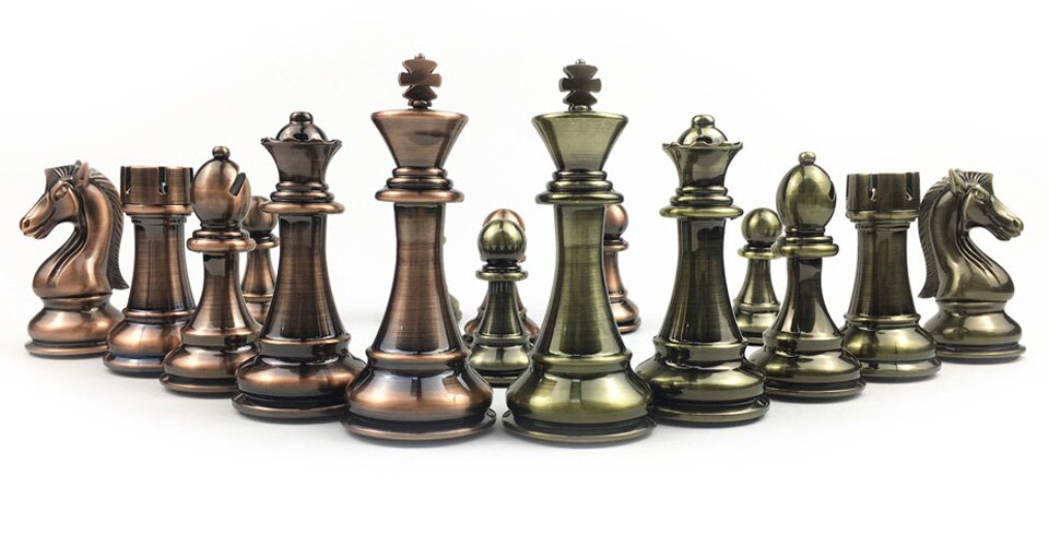 Metal Chess Set High-grade  -Gold Silver