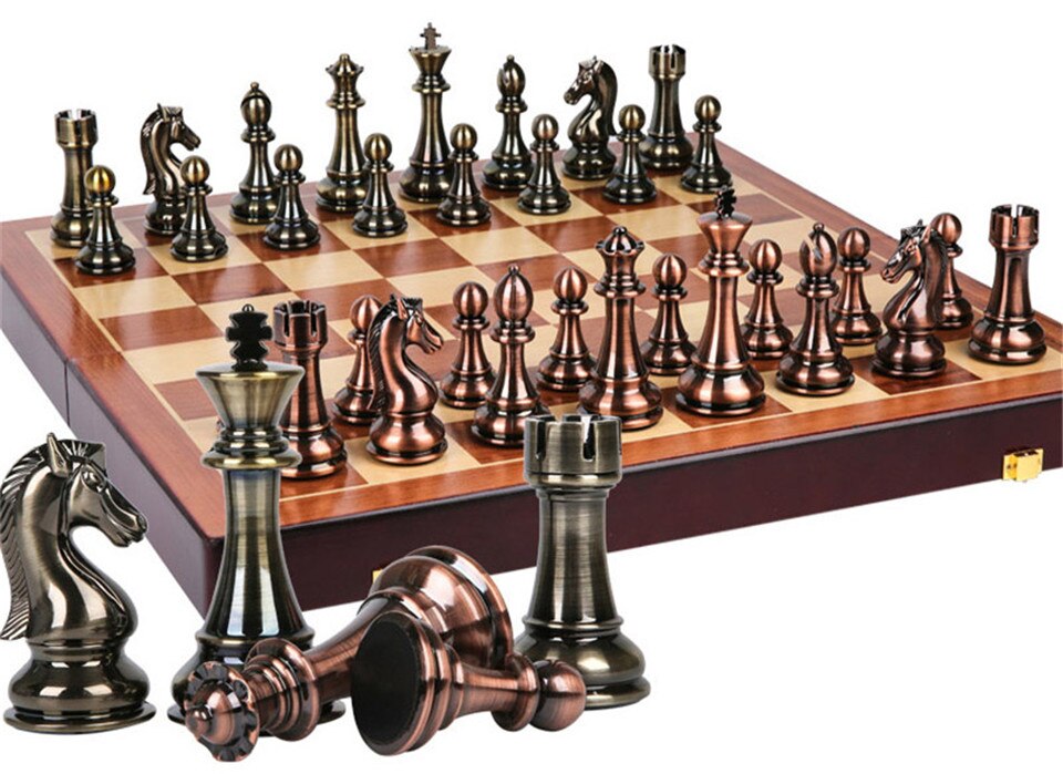 Metal Chess Set High-grade  -Gold Silver