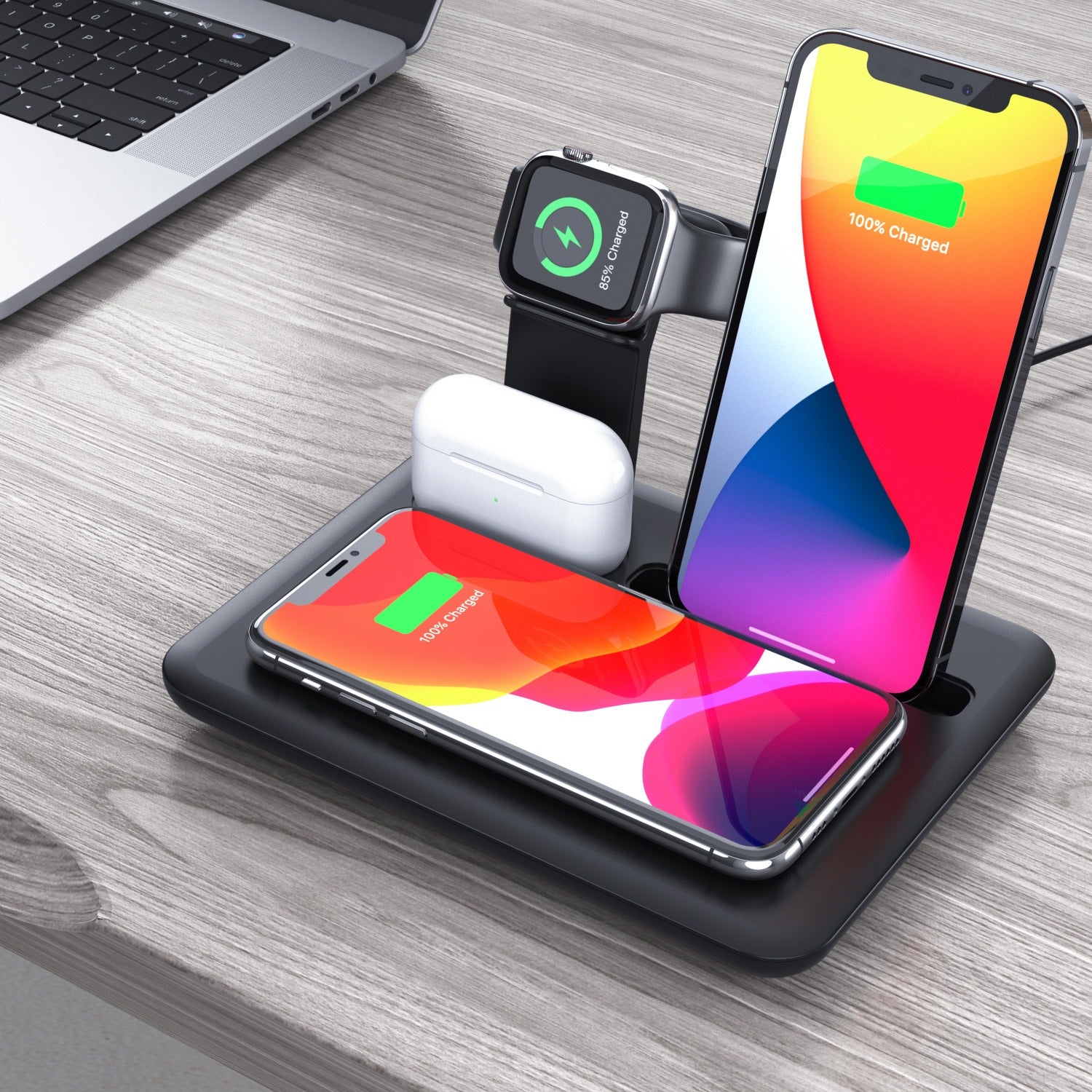 Wireless Charger Watch Headset Mobile Phone Charging Stand Desktop Wireless Charging