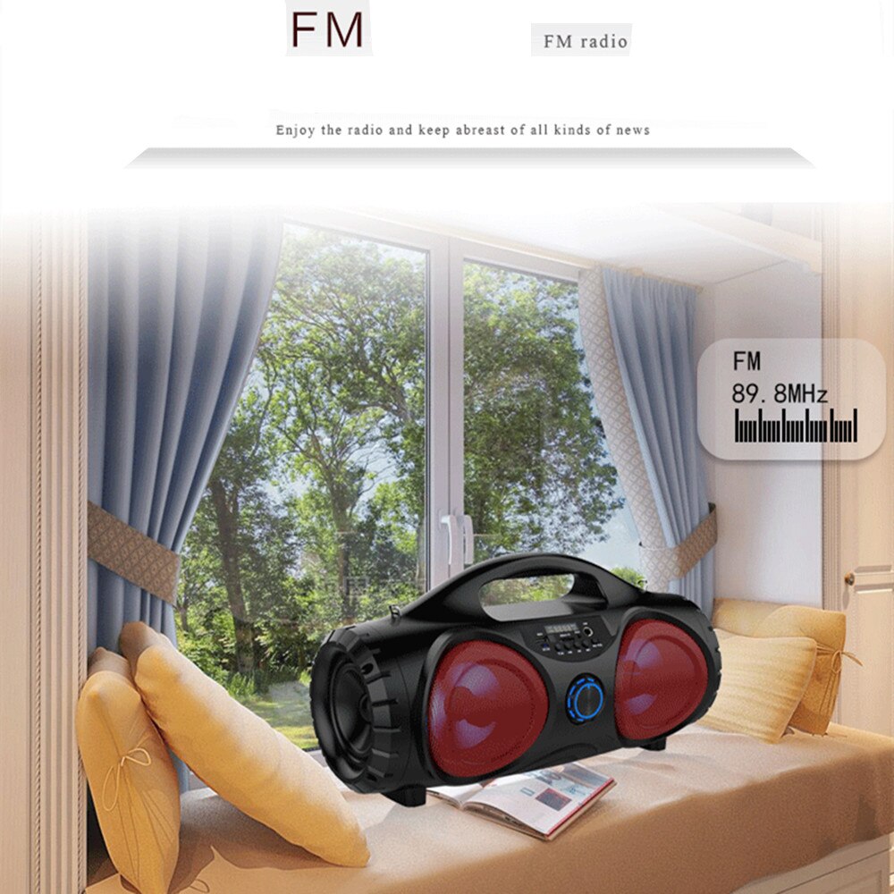 ITEQ Portable  FM Subwoofer Bluetooth Wireless Speakers PC Stereo Loudspeaker
