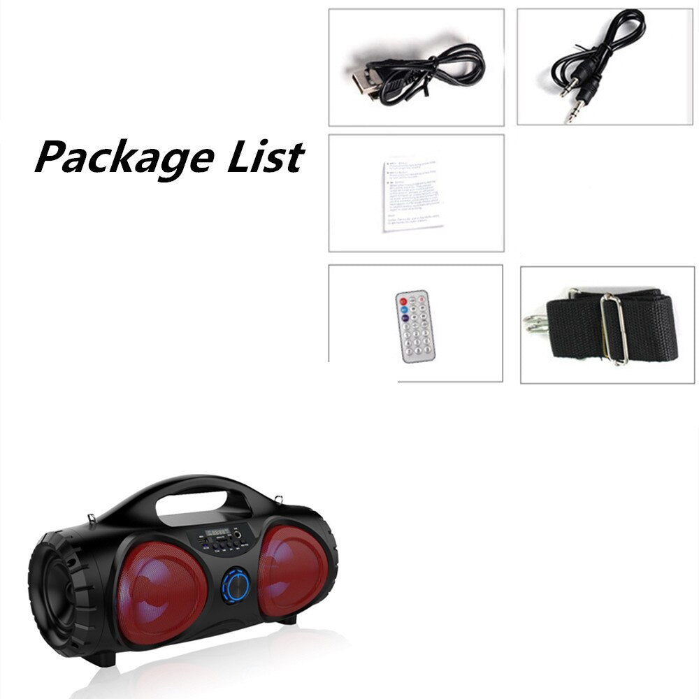 ITEQ Portable  FM Subwoofer Bluetooth Wireless Speakers PC Stereo Loudspeaker