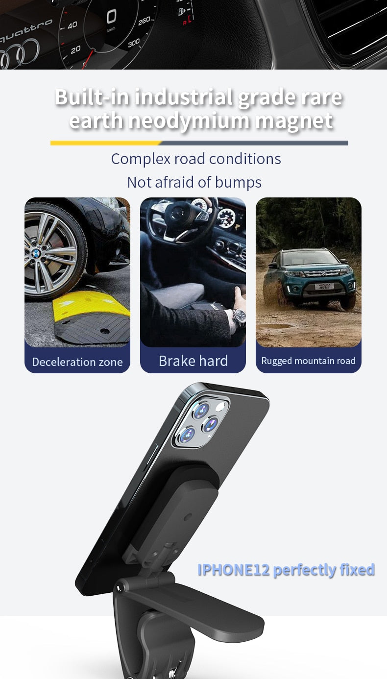 SUMITAP Magnetized HUD Car Phone Stand is a silent stand for the dashboard