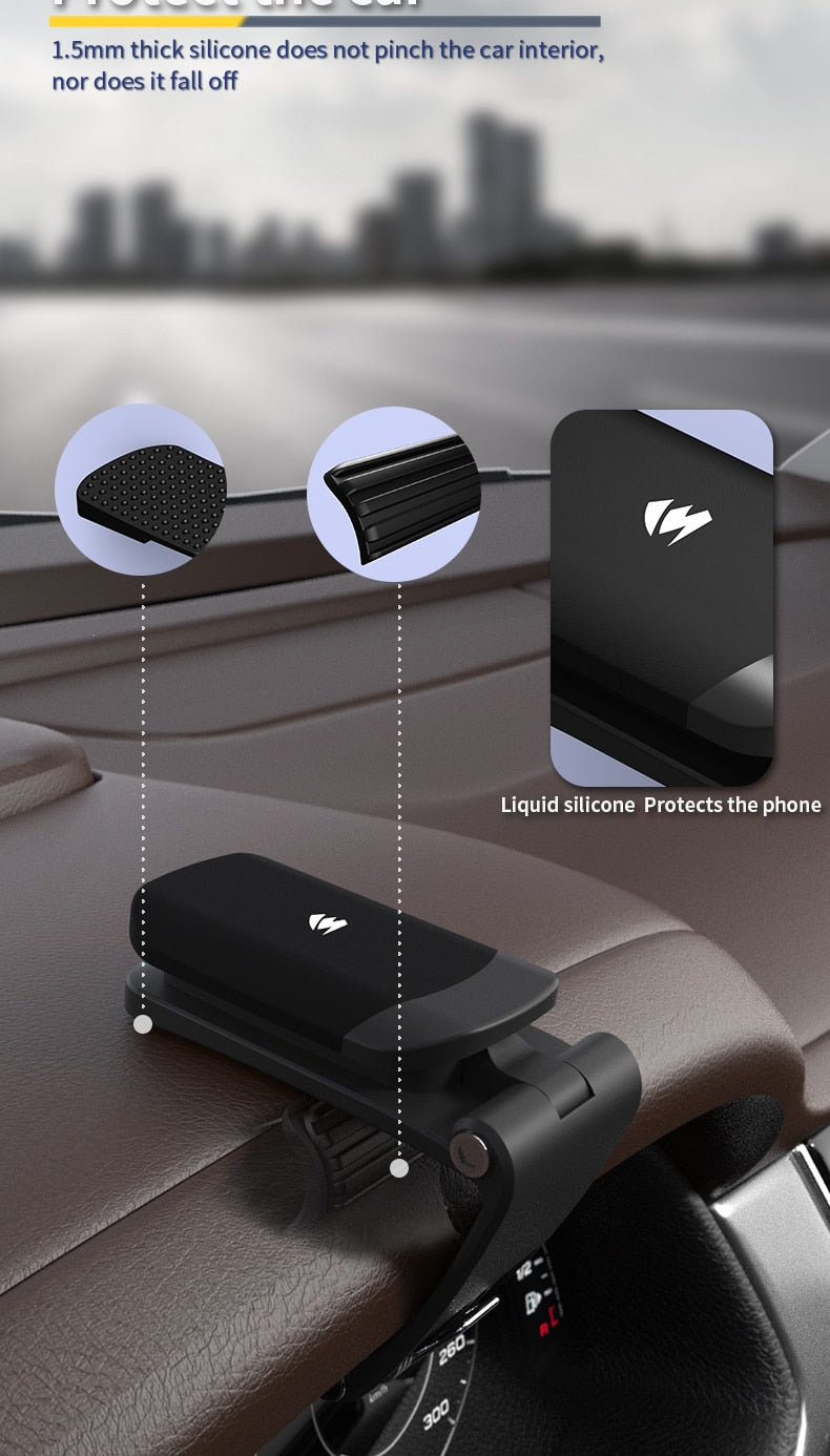 SUMITAP Magnetized HUD Car Phone Stand is a silent stand for the dashboard
