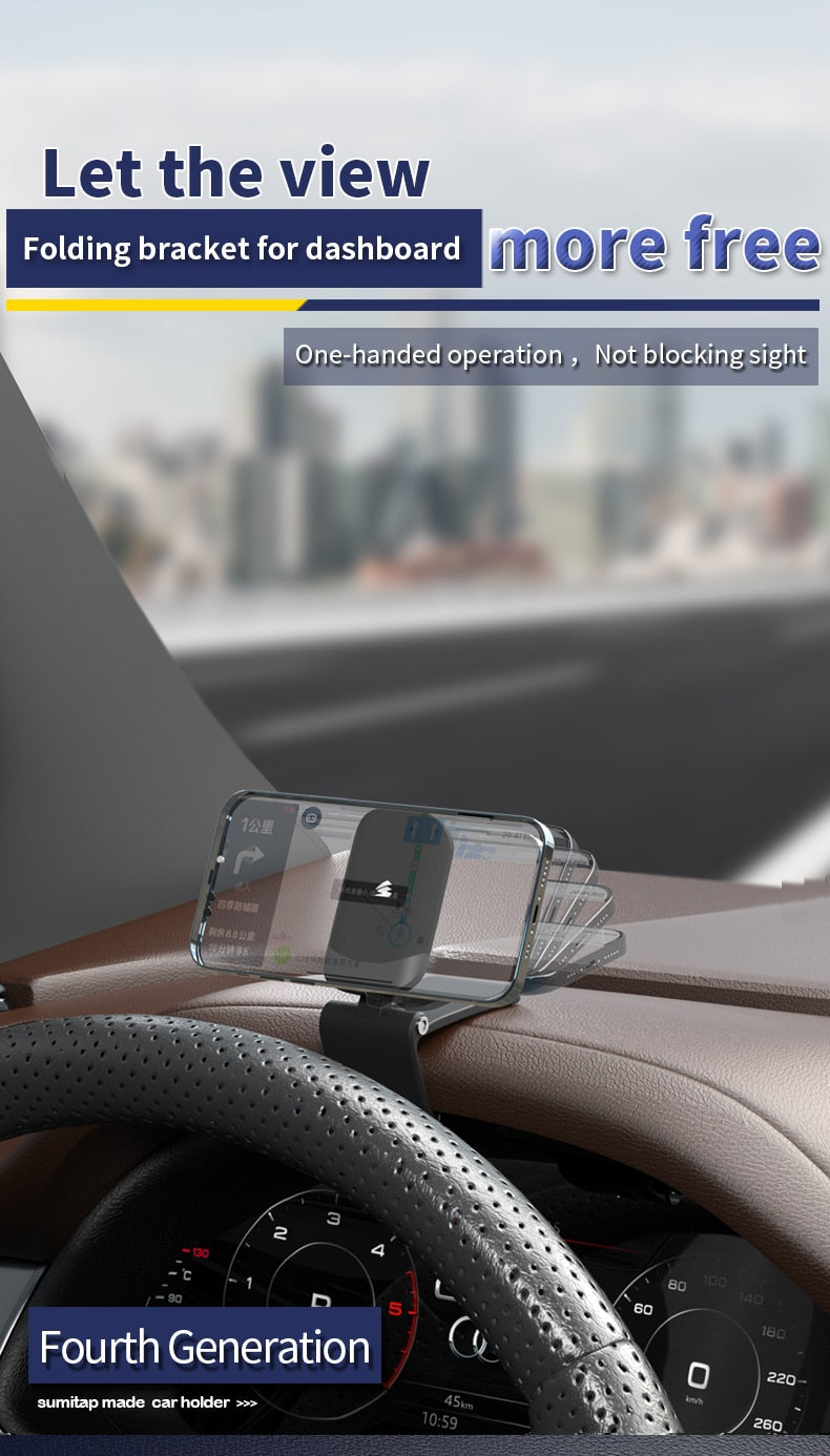 SUMITAP Magnetized HUD Car Phone Stand is a silent stand for the dashboard