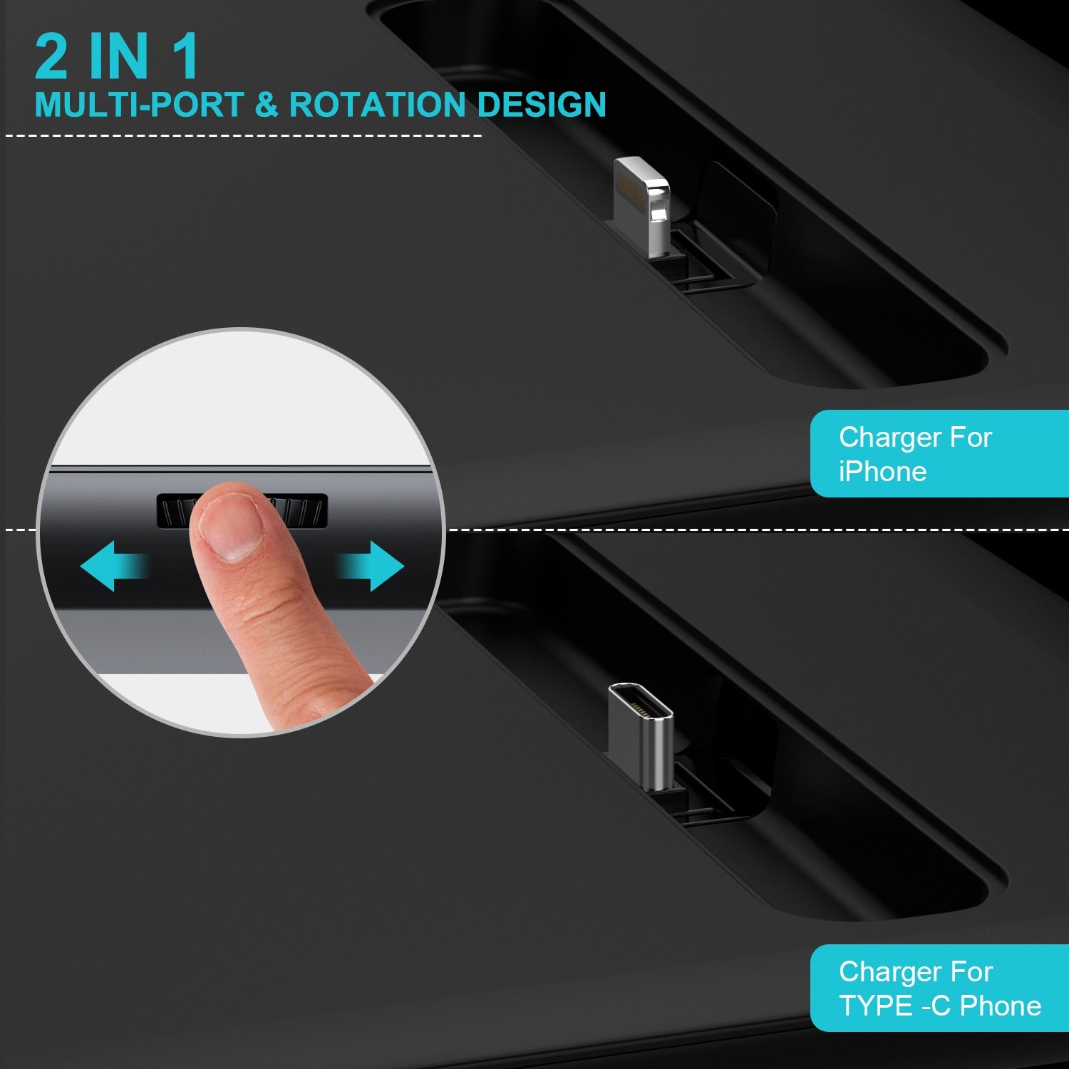 Wireless Charger Watch Headset Mobile Phone Charging Stand Desktop Wireless Charging