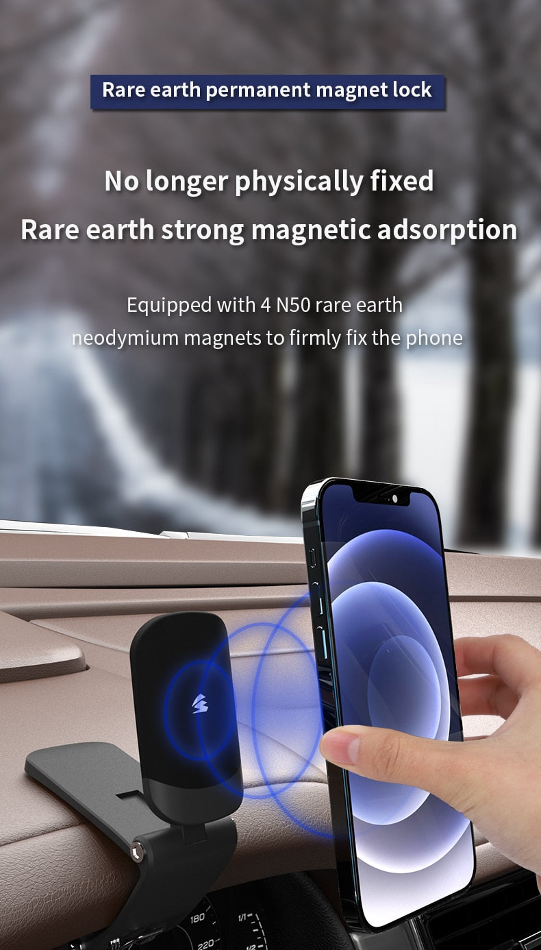 SUMITAP Magnetized HUD Car Phone Stand is a silent stand for the dashboard