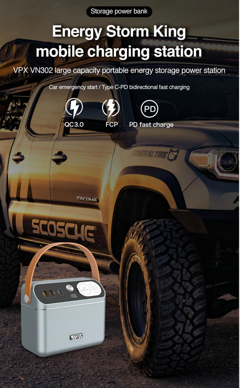 Multi Functional Portable-Rechargeable 60000mAh Car Jump Starter-Power Bank