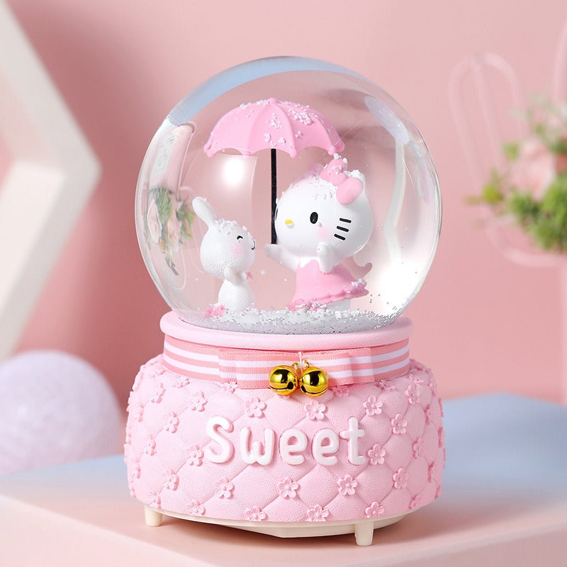 LED Sweet Cake Musical Snow Globe
