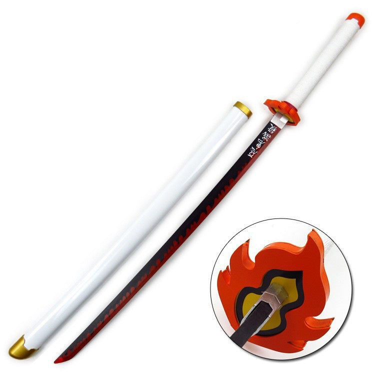 Demon Slayer Anime Wood Sword Party Cosplay Larp Sword Tanjiro Kamado 104CM