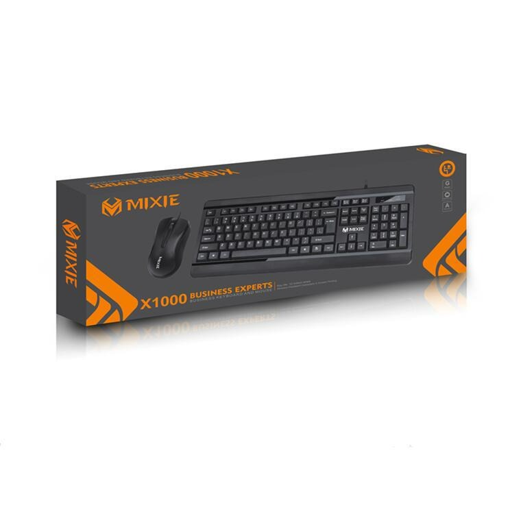 Mixie X1000 Wired Mouse Keyboard Combo
